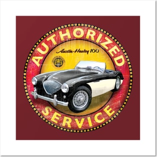 Austin Healey 100 Posters and Art